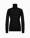 Emporio Armani Official Store Pure Virgin-wool Rollneck In Black