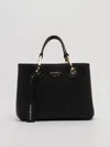 Emporio Armani Black Bag In Nero-silver