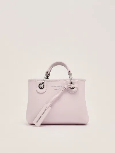 Emporio Armani Pvc Shopping Bag In Rosa Quarzo