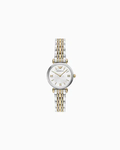 Emporio Armani Quartz Watch In Gold
