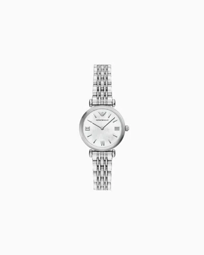 Emporio Armani Quartz Watch In White