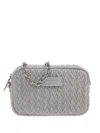 Emporio Armani Quilted Crossbody Bag In Gray