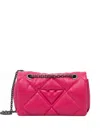 Emporio Armani Quilted Crossbody Bag In Pink