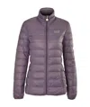 Emporio Armani Quilted Down Jacket In Gray