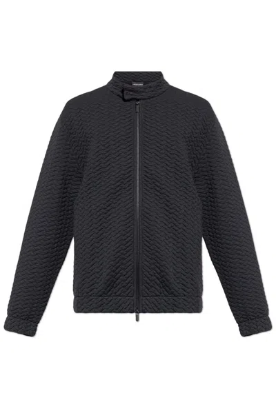 Emporio Armani Quilted Jacket In Black