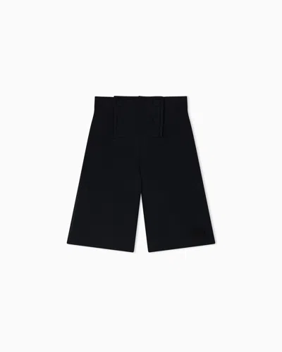 Emporio Armani Kids' Quilted Jersey High-waisted Trousers