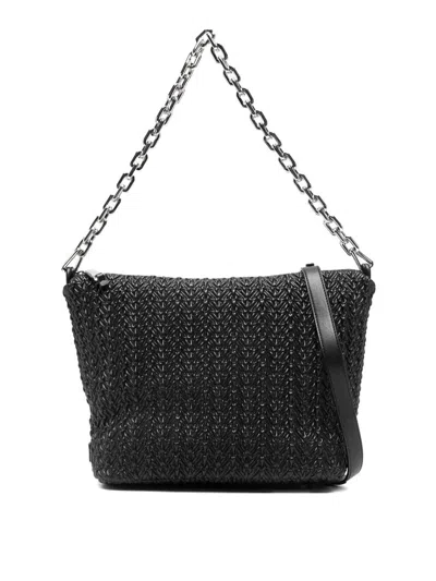 Emporio Armani Quilted Medium Hobo Bag In Black