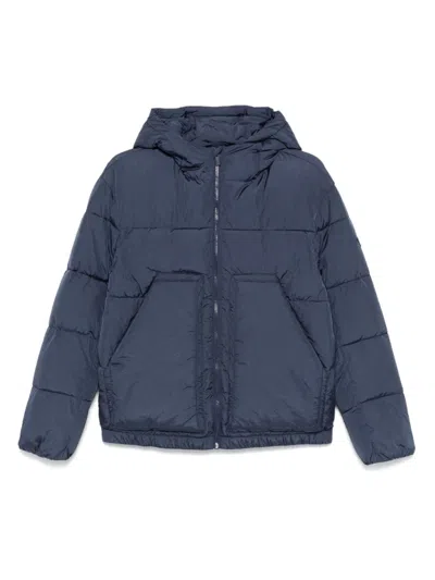 Emporio Armani Kids' Quilted Puffer Jacket In Blue