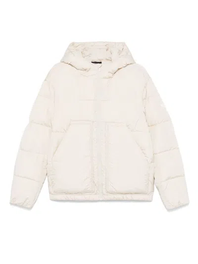 Emporio Armani Kids' Quilted Puffer Jacket In White