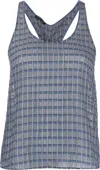 Emporio Armani Racerback Tank Top In Grey