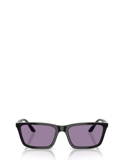 Emporio Armani Rectangular Sunglasses In Black