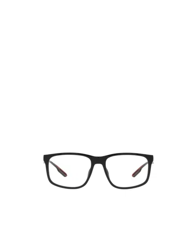 Emporio Armani Rectangle-frame Glasses In Black
