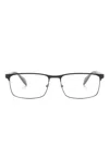 Emporio Armani Rectangle-frame Glasses In Black