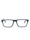 Emporio Armani Rectangle-frame Glasses In Blue