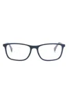 Emporio Armani Rectangle-frame Glasses In Blue