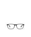 Emporio Armani Rectangle Wayfarer-frame Glasses In Black