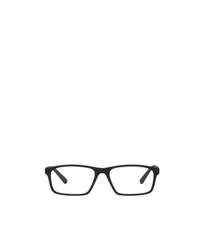 Emporio Armani Rectangular-frame Glasses In Black