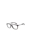 Emporio Armani Rectangular Frame Glasses In Black