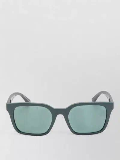 Emporio Armani Rectangular Frame Sunglasses Nose Pads Design In Black