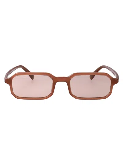 Emporio Armani Rectangular Sunglasses 0 Ea4253 U 627173 In Brown