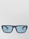Emporio Armani Rectangular Sunglasses Thick Arms Modern Design In Blue