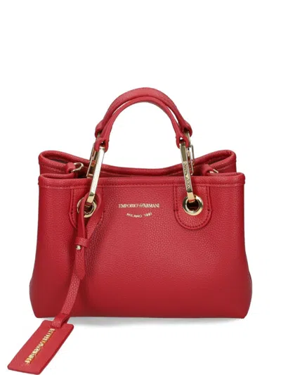 Emporio Armani Red Myea Xs Satchel