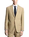 Emporio Armani Regular Fit Micro Ribbed Blazer In Tan
