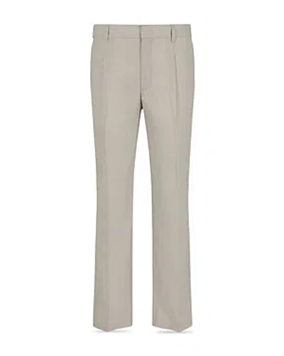 Emporio Armani Regular Fit Pleated Pants In Plaid White