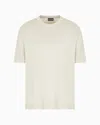 Emporio Armani Regular Fit T-shirts In Beige