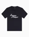 Emporio Armani Regular Fit T-shirts In Black