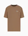 Emporio Armani Shitake Flower Peace T-shirt In Brown