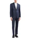 Emporio Armani Regular Fit Textured Wool Suit In Blue