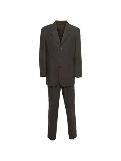 Pre-owned Emporio Armani Regular-fit Suit In Gray