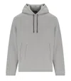 Emporio Armani Relaxed Fit Grey Hoodie In Gray