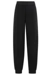 Emporio Armani Relaxed Fit Jogger Pants With Elasticized Waistband In Black