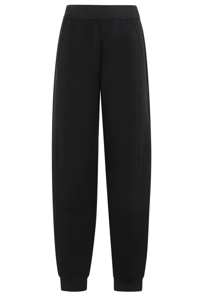 Emporio Armani Relaxed Fit Jogger Pants With Elasticized Waistband In Black