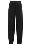 Emporio Armani Relaxed Fit Jogger Pants With Elasticized Waistband In Black