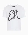 Emporio Armani Relaxed Fit T-shirts In Optical White