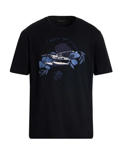 Emporio Armani Resort Man T-shirt Black Size S Cotton