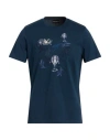 Emporio Armani Resort Man T-shirt Navy Size M Cotton In Blue