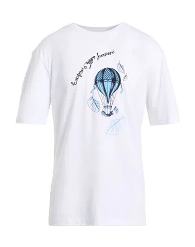 Emporio Armani Resort Man T-shirt White Size Xxl Cotton