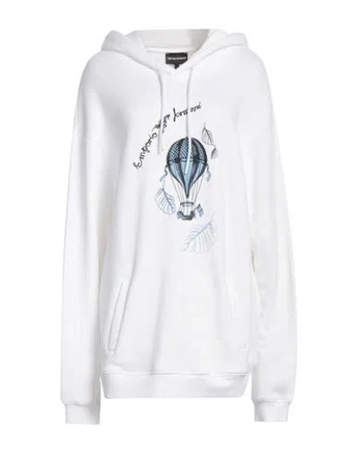 Emporio Armani Resort Woman Sweatshirt White Size L Cotton