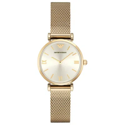 Emporio Armani Retro 32mm Watch In Gold