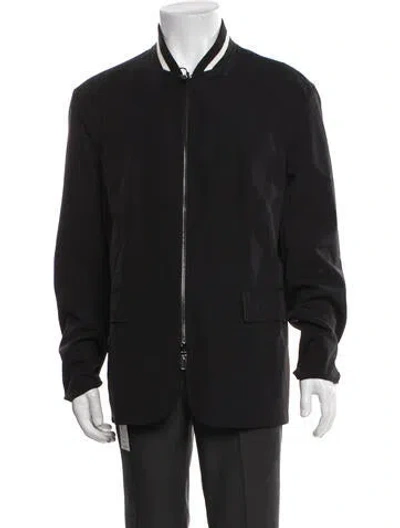 Pre-owned Emporio Armani Reversible Bomber Jacket W/ Tags In Black