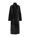 Emporio Armani Reversible Double-breasted Coat In Black