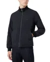 Emporio Armani Reversible Full Zip Jacket In Navy Blue