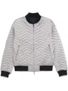 Emporio Armani Long-sleeved Double-sided Jacket In 灰色