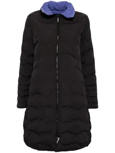 Emporio Armani Reversible Padded Coat In Black