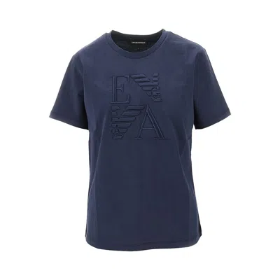 EMPORIO ARMANI RGANIC COTTON T-SHIRT WITH LOGO EMBROIDERY