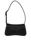 Emporio Armani Rhinestone-embellished Shoulder Bag In Black